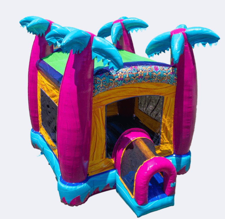 Teal Tiki Bouncer